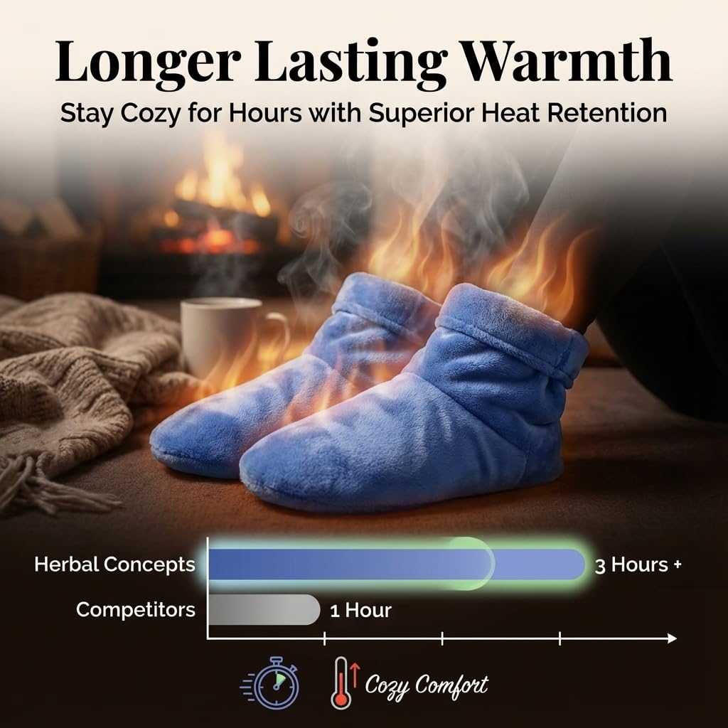 Comfort Booties for Stress & Aches Relief with 12 Herbs,  Winter Booties