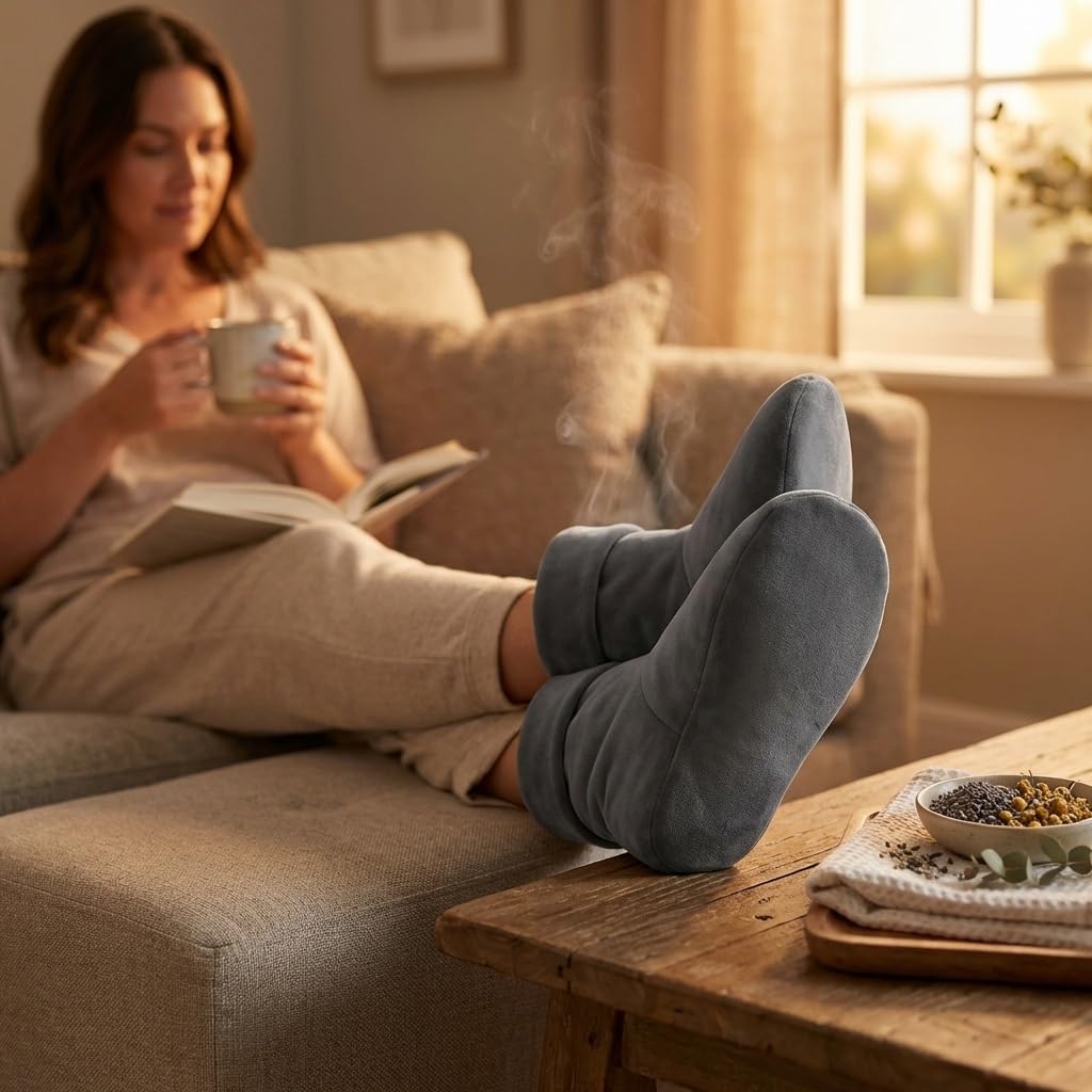 Comfort Booties for Stress & Aches Relief with 12 Herbs,  Winter Booties