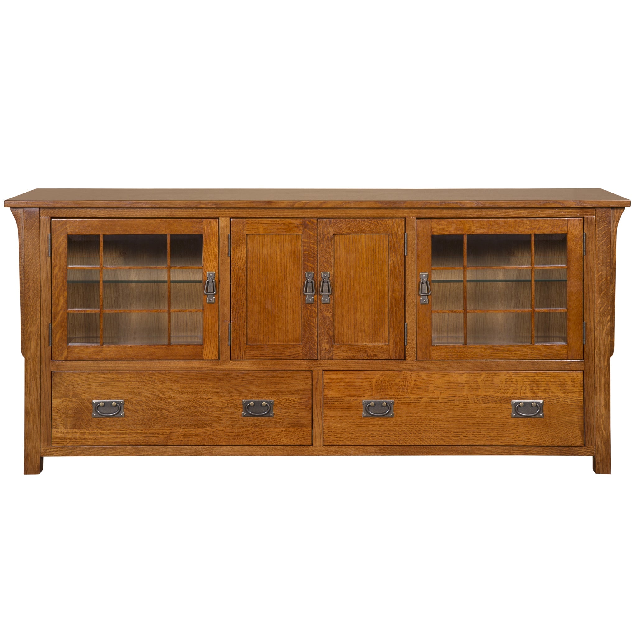 Mission Quarter Sawn Oak 72" TV Stand - Michael's Cherry (MC-A)