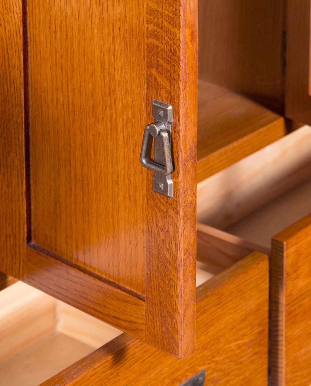 Mission Quarter Sawn Oak 72" TV Stand - Michael's Cherry (MC-A)