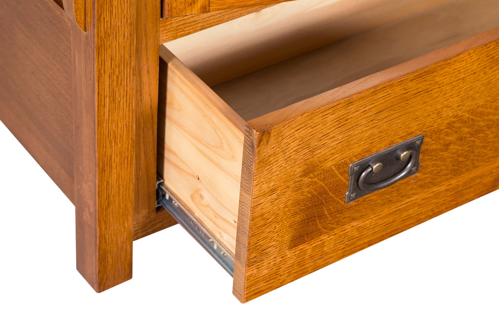 Mission Quarter Sawn Oak 72" TV Stand - Michael's Cherry (MC-A)