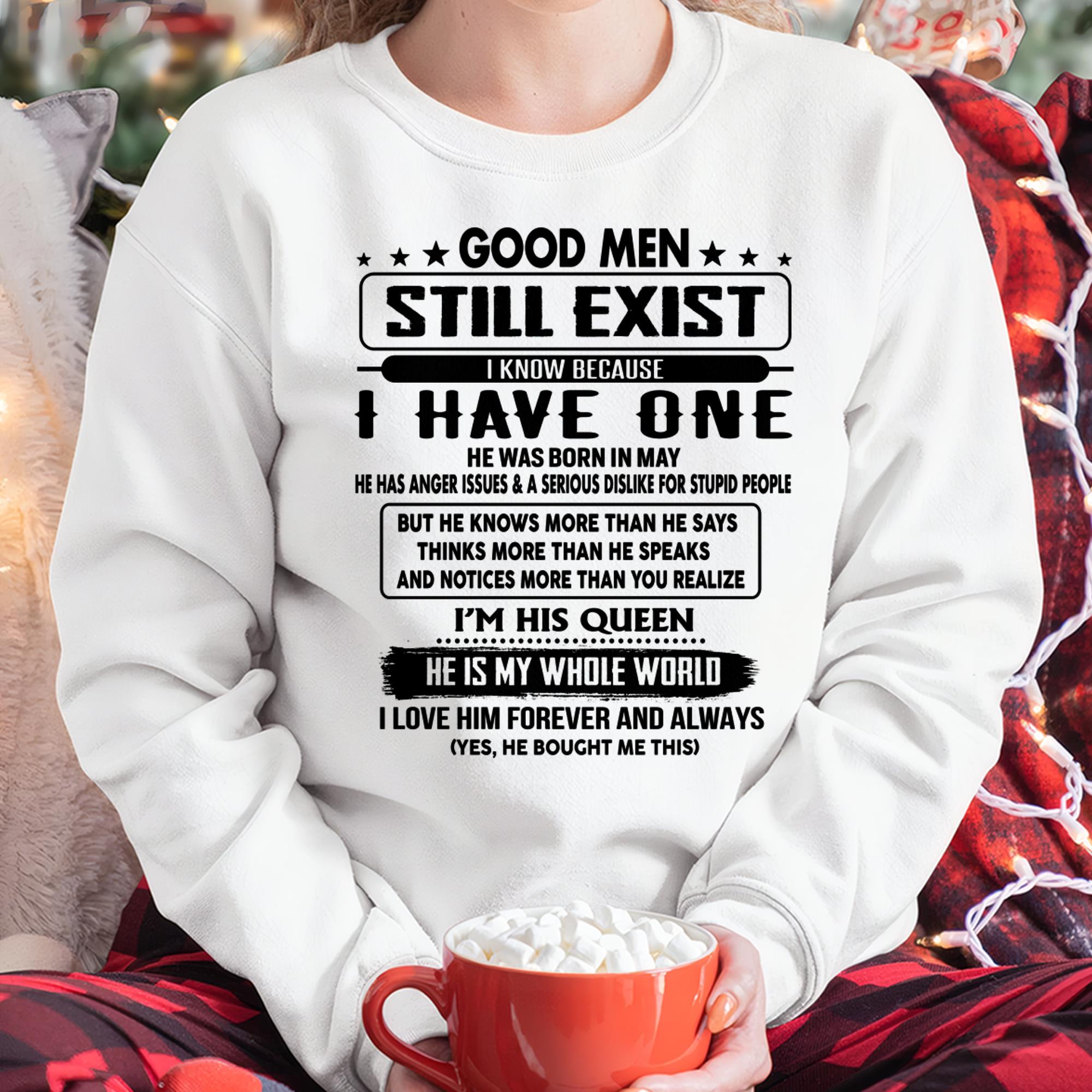 May - Good men Still Exist - gift for your girlfriend, wife from Husband - NGHL05 (SKU-GM-05)