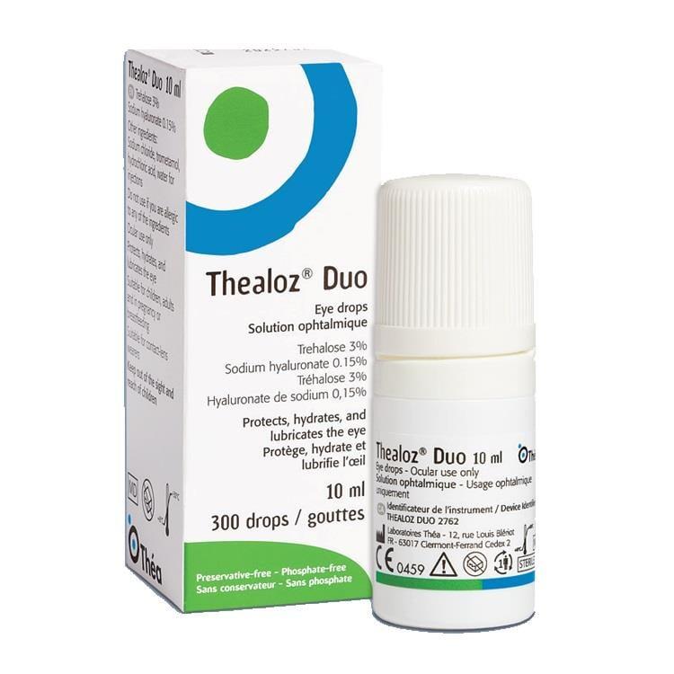 Thealoz Duo Moisturizing Eye Drops 10 ml - Dry Eye Relief, Lubricating Eye Drops for Digital Device Users